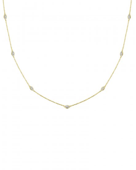MARQUISE DIAMOND BY THE YARD NECKLACE (TN411)